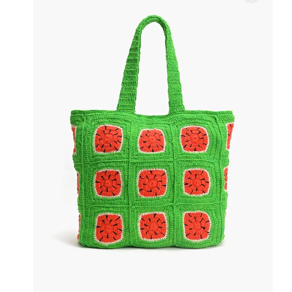 Watermelon Crochet Beach Tote